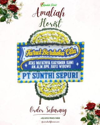 Papan Bunga Duka di Rawa Badak Utara