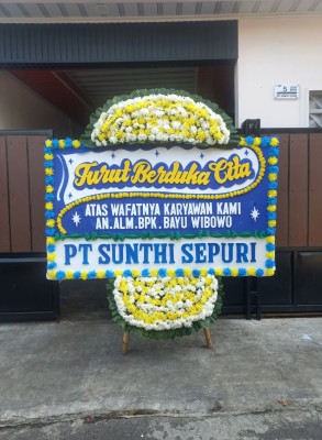 Papan Bunga Duka di Rawa Badak Utara