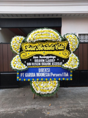 Papan Bunga Duka di Rawa Badak Utara